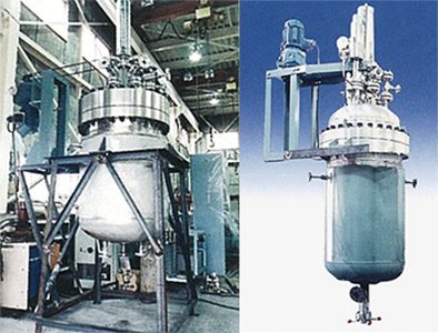 AKICO製 1,200L・1,000L ポリマー生産用オートクレーブ
