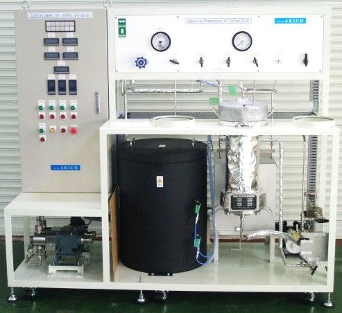 AKICO製 8L カラム槽。熱水による連続抽出試験用